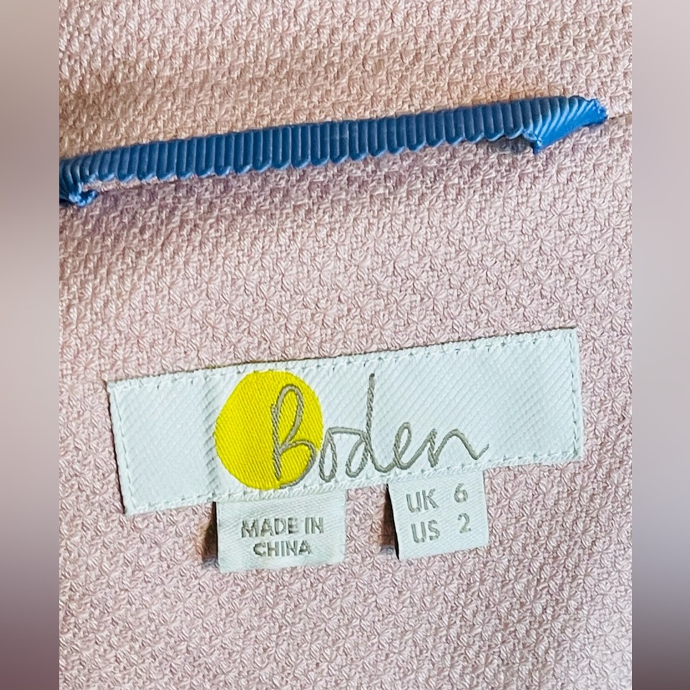 Boden size 2 light Pink Blazer crop - Picture 4 of 5